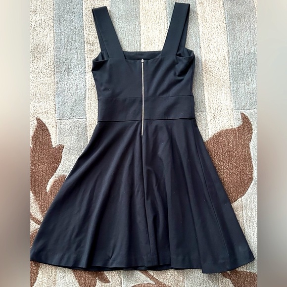 Banana Republic × Milly Collab Square Neck Fit & Flare Navy Knit Dress - Picture 6 of 7